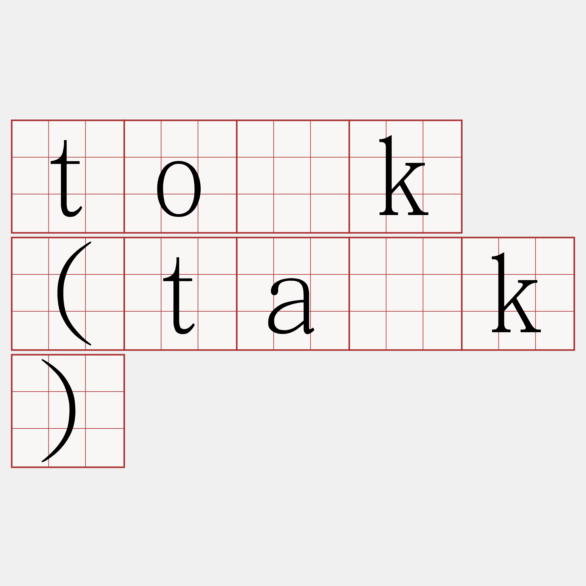 to̍k (ta̍k)